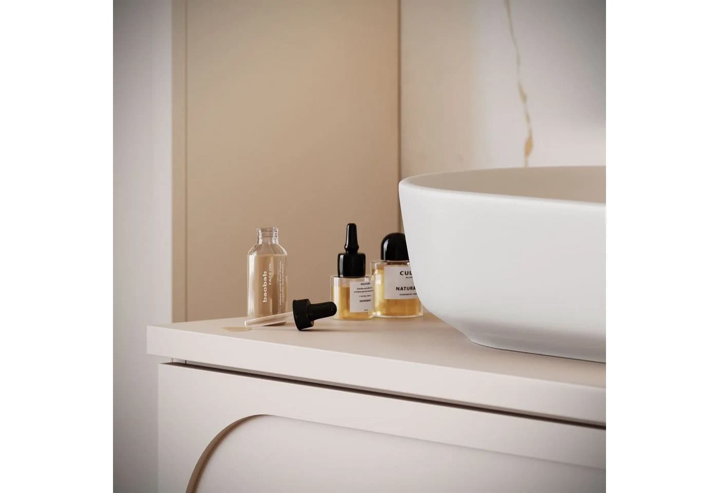 Lookway Badmöbel-Set IVORY 80 cm Sandbeige Soft-Close - Bild 5