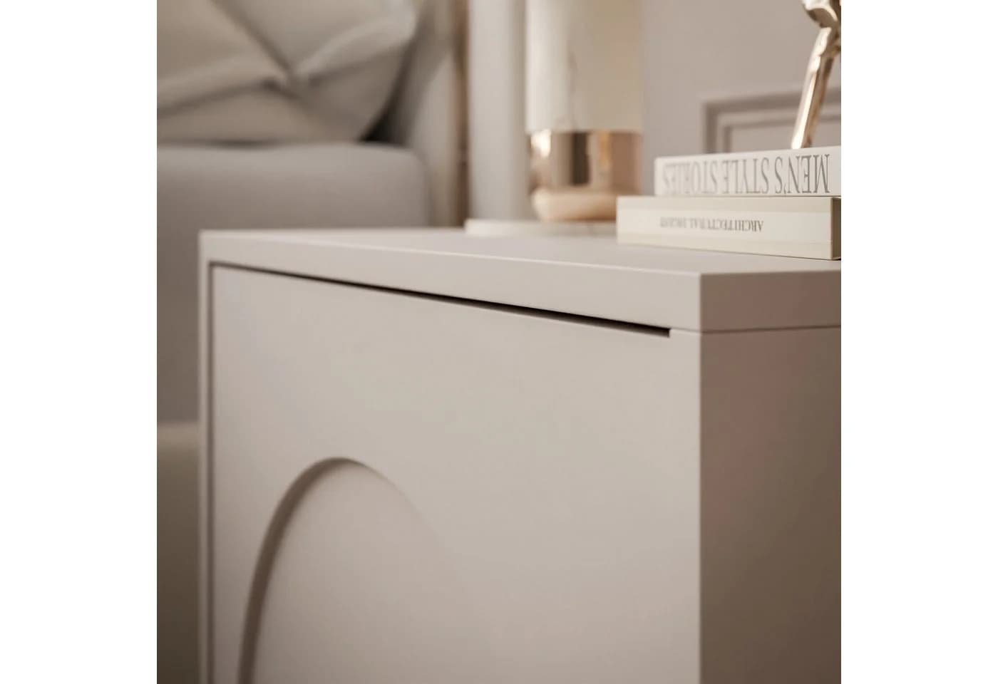 Lookway Nachttisch ARIADNA mit Tür Minimalistisches Design - Bild 5