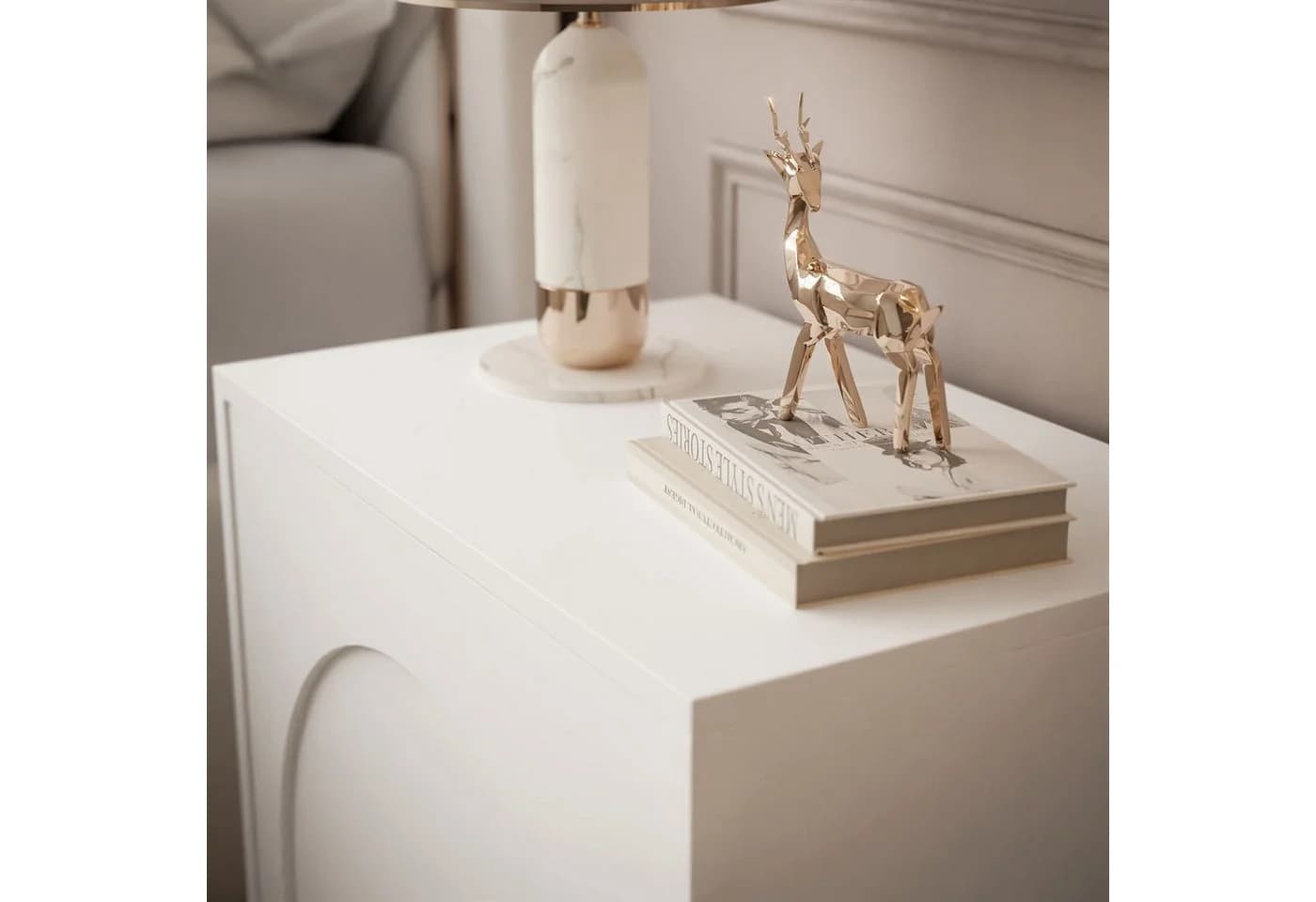 Lookway Nachttisch ARIADNA mit Tür – Minimalistisches Design fürs Schlafzimmer - Bild 4