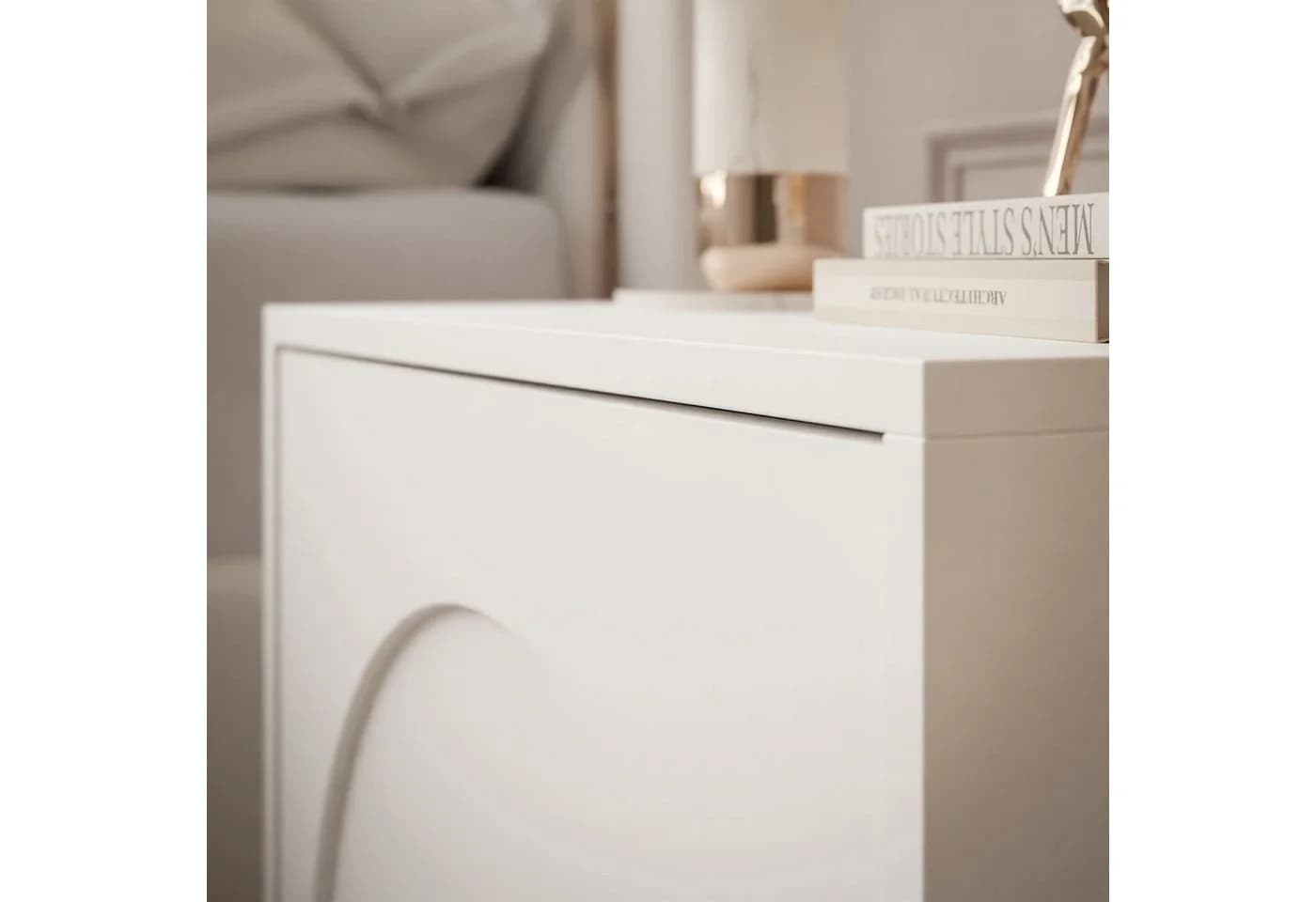 Lookway Nachttisch ARIADNA mit Tür – Minimalistisches Design fürs Schlafzimmer - Bild 5