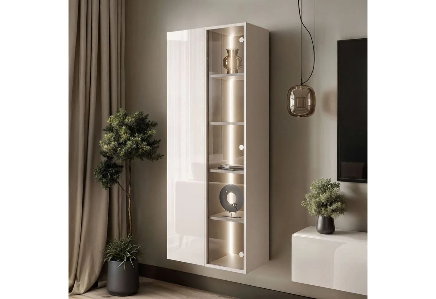 Lookway Vitrine Carmen LED-Beleuchtung 60 cm