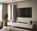 Lookway Wohnwand CARMEN mit LED-Beleuchtung, Hochglanz-Fronten Bild 1