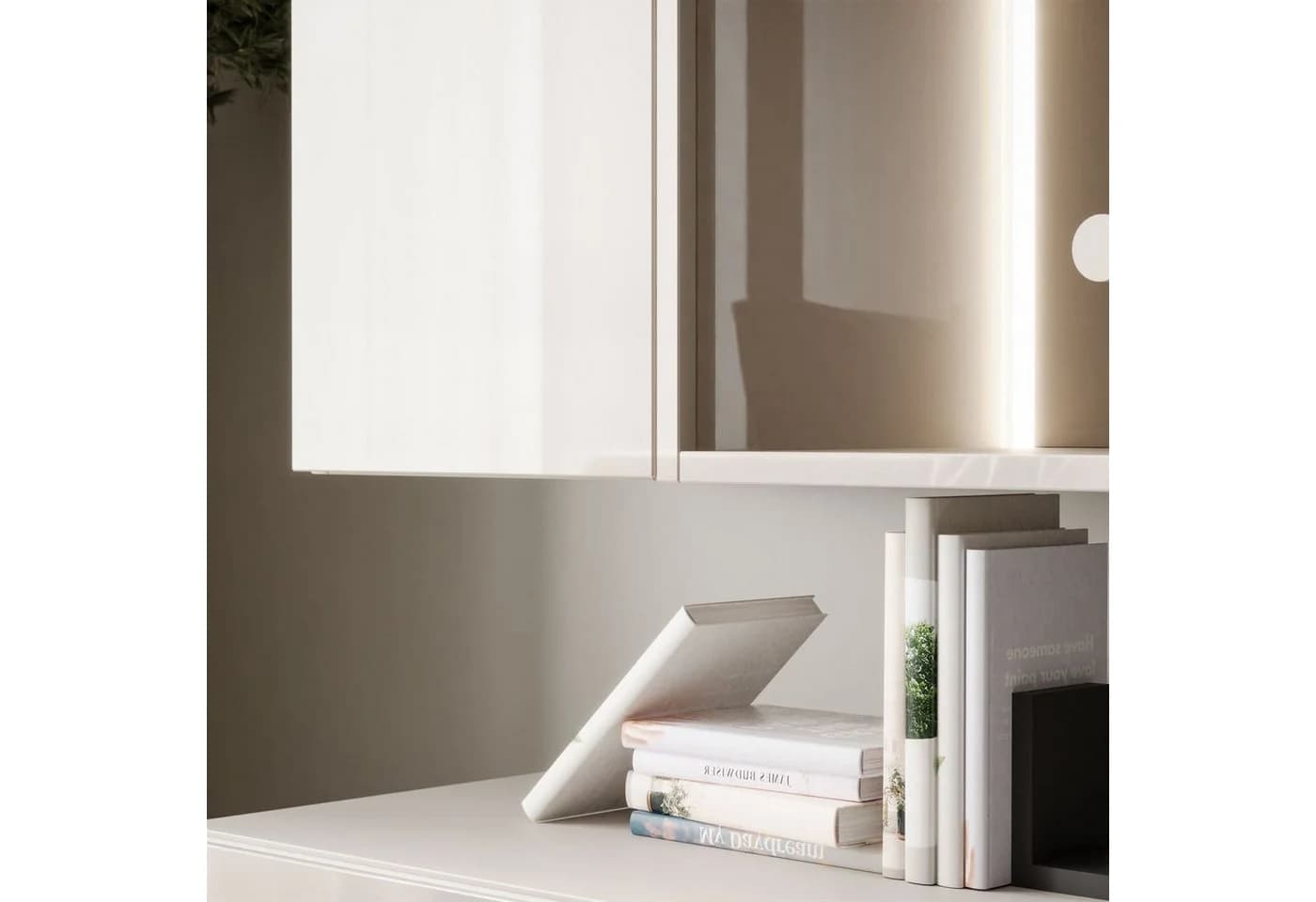 Lookway Wohnwand CARMEN II mit LED-Beleuchtung, Hochglanzfronten - Bild 5