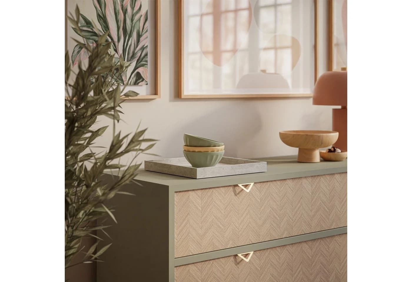 Lookway Kommode ALOE KSZ106 mit drei Schubladen, Breite: 106 cm - Bild 5