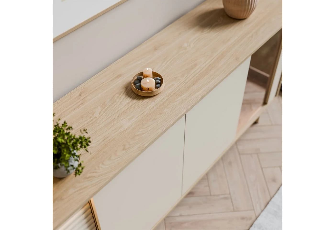 Lookway Kommode FLORENCE 3D1W mit LED-Beleuchtung Kaschmir - Bild 5