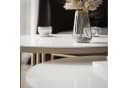 Lookway Couchtisch LORI 2in1 GLASS Kaschmirfarbenes Gestell 2er Set Bild 4