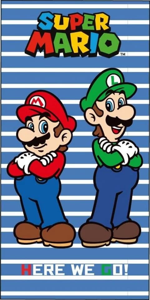 Super Mario Strandtuch Badetuch 70x140 cm Baumwolle