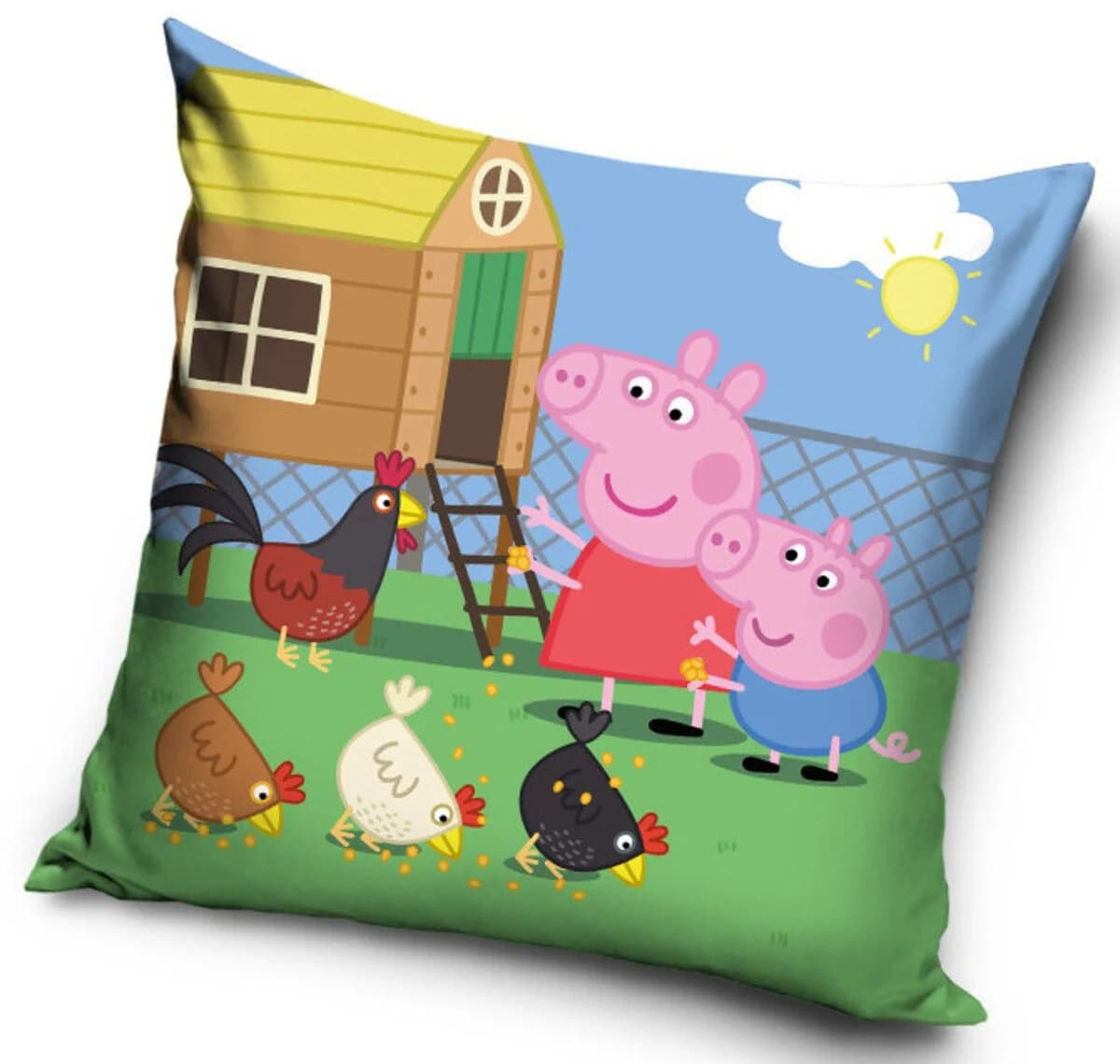 Peppa Pig Kissenbezug 40x40 cm Bunt Polyester
