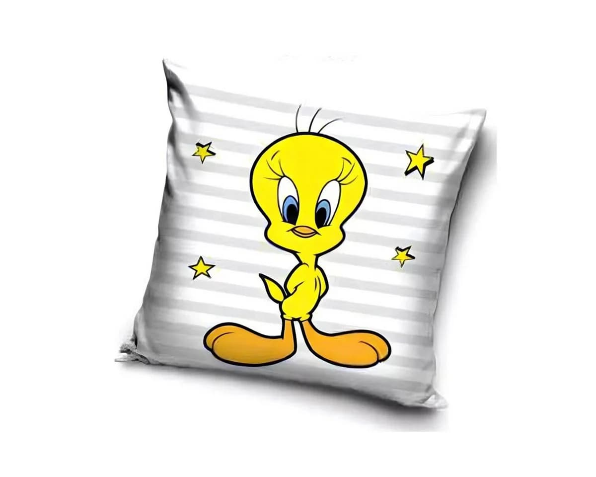 Wisam Kissenbezug The Looney Tunes Tweety Velours Weiß