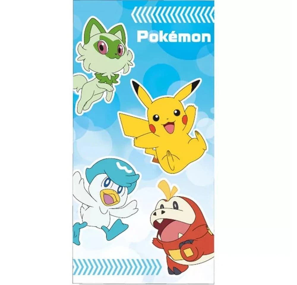 Pokémon Generation 9 Badetuch 100% Baumwolle