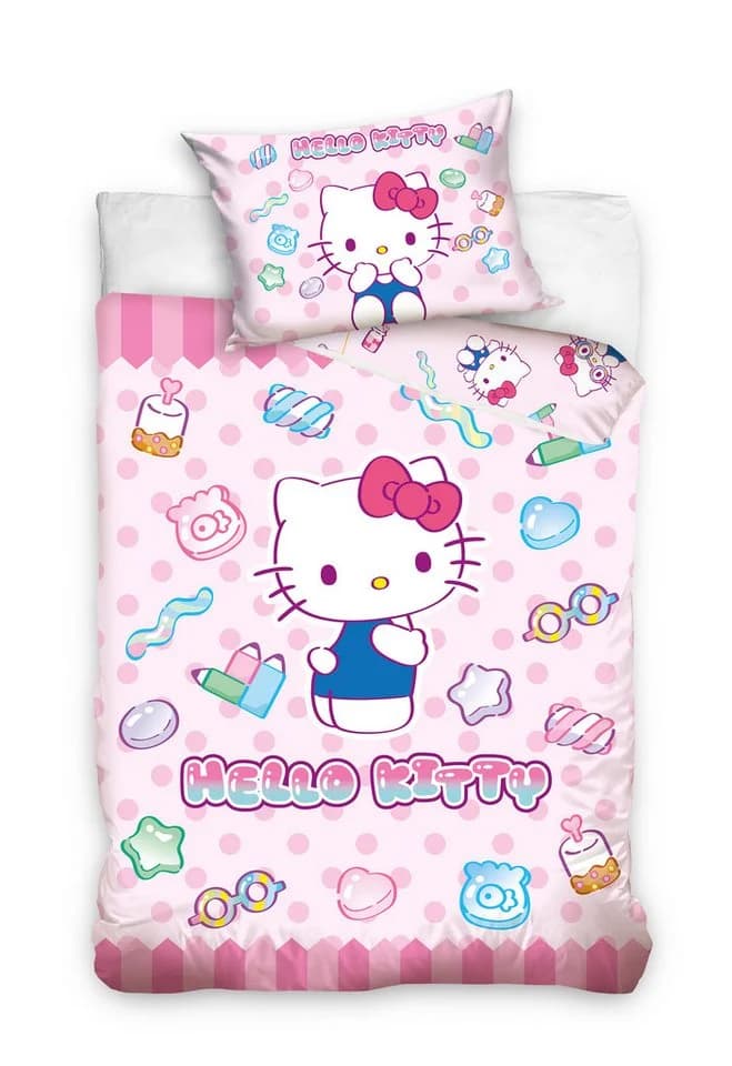 Hello Kitty Babybettwäsche 100x135 cm 100% Baumwolle