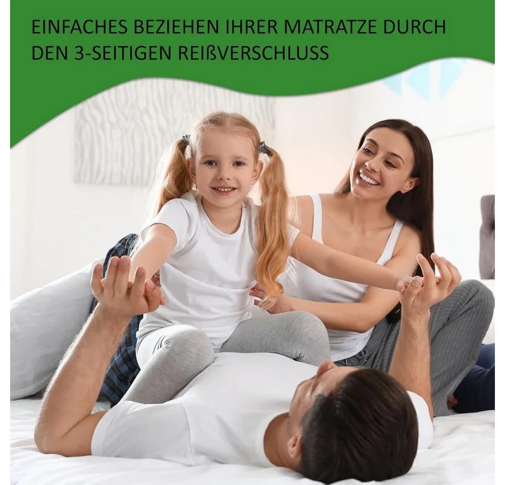 TULENA Matratzenbezug Weiß Baumwolle OEKO-TEX - Bild 4