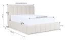 Friderik-EU Polsterbett CANDE mit Bettkasten und Lattenrost Beige Bild 3