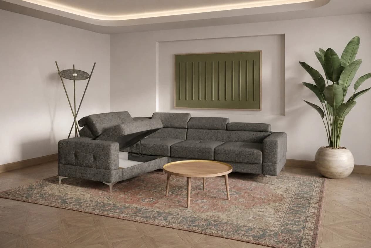 Friderik-EU Ecksofa Toscania mit Schlaffunktion und verstellbaren Kopfstützen - Bild 3