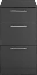 Mehrzweckschrank-Set LAUNDREEZY Unterschrank 50x92x68 cm Anthrazit Matt Holzwerkstoff Bild 1