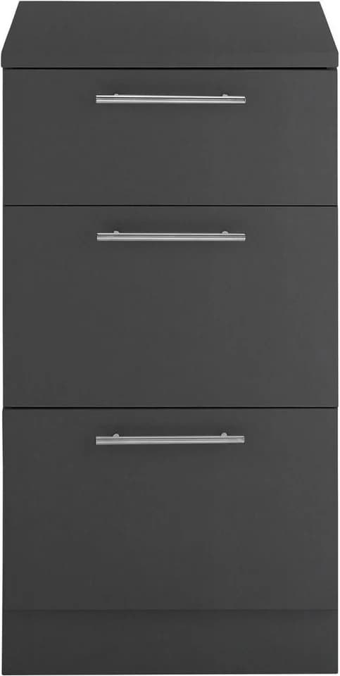 Mehrzweckschrank-Set LAUNDREEZY Unterschrank 50x92x68 cm Anthrazit Matt Holzwerkstoff