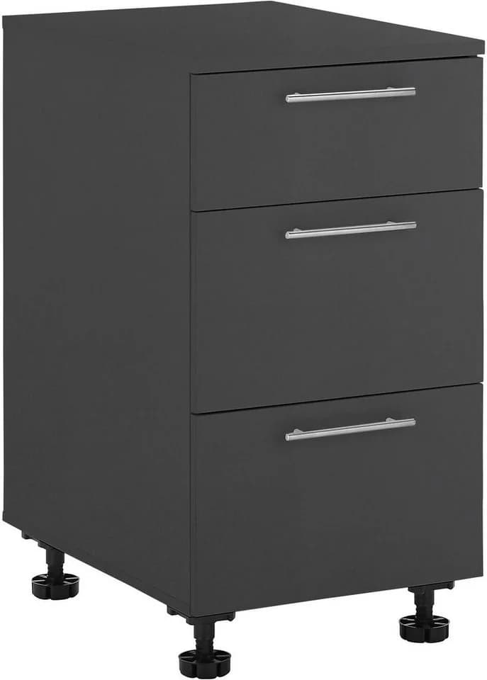 Mehrzweckschrank-Set LAUNDREEZY Unterschrank 50x92x68 cm Anthrazit Matt Holzwerkstoff - Bild 2