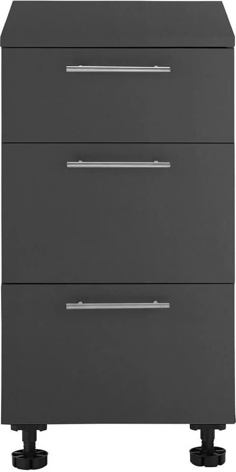 Mehrzweckschrank-Set LAUNDREEZY Unterschrank 50x92x68 cm Anthrazit Matt Holzwerkstoff - Bild 3