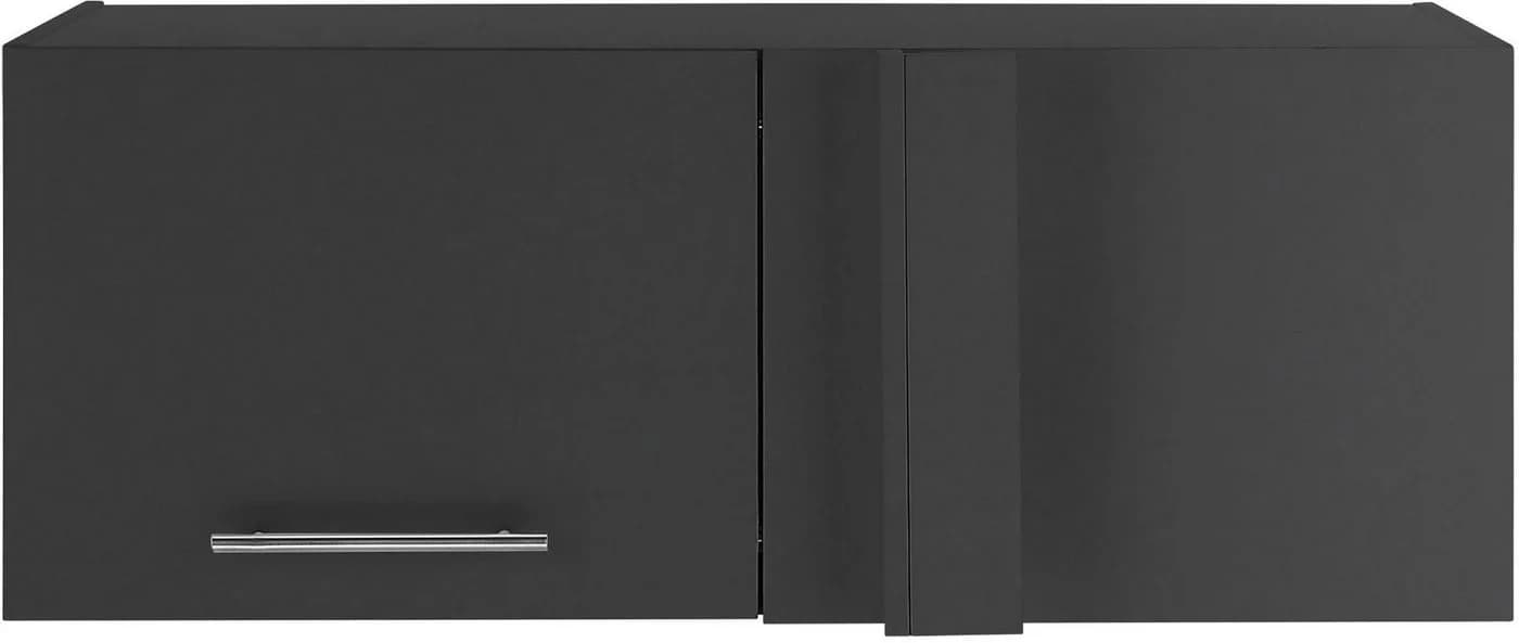 Mehrzweckschrank-Set LAUNDREEZY Eck-Aufsatzschrank Anthrazit Matt