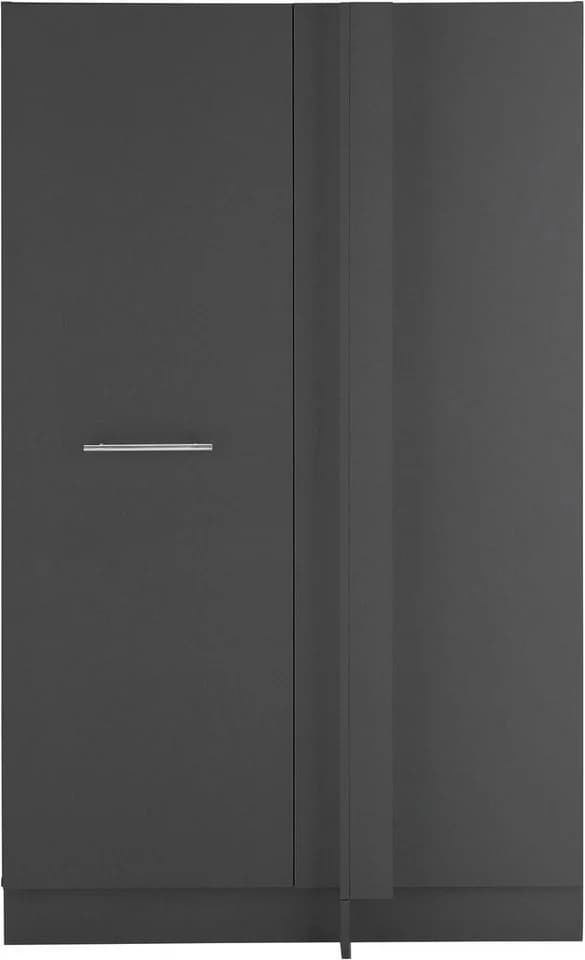 Mehrzweckschrank-Set LAUNDREEZY Eckschrank Anthrazit Matt Holzwerkstoff