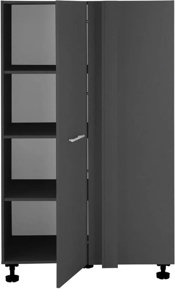 Mehrzweckschrank-Set LAUNDREEZY Eckschrank Anthrazit Matt Holzwerkstoff - Bild 5