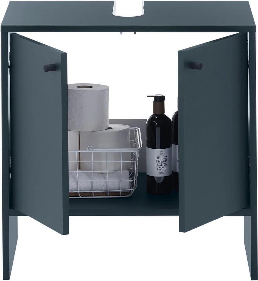 BASIC by Balculina Waschbeckenunterschrank Kairo Dunkelblau Modern - Bild 5