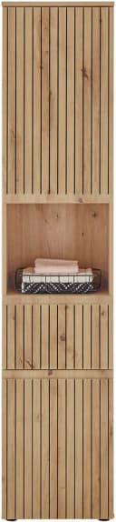 BASIC BY BALCULINA Hochschrank Austin Beige Eiche Soft-Close Bild 1