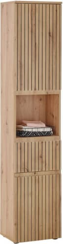 BASIC BY BALCULINA Hochschrank Austin Beige Eiche Soft-Close Bild 2