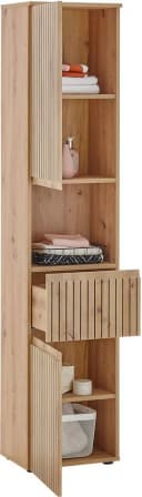 BASIC BY BALCULINA Hochschrank Austin Beige Eiche Soft-Close Bild 3