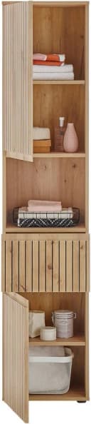 BASIC BY BALCULINA Hochschrank Austin Beige Eiche Soft-Close Bild 4