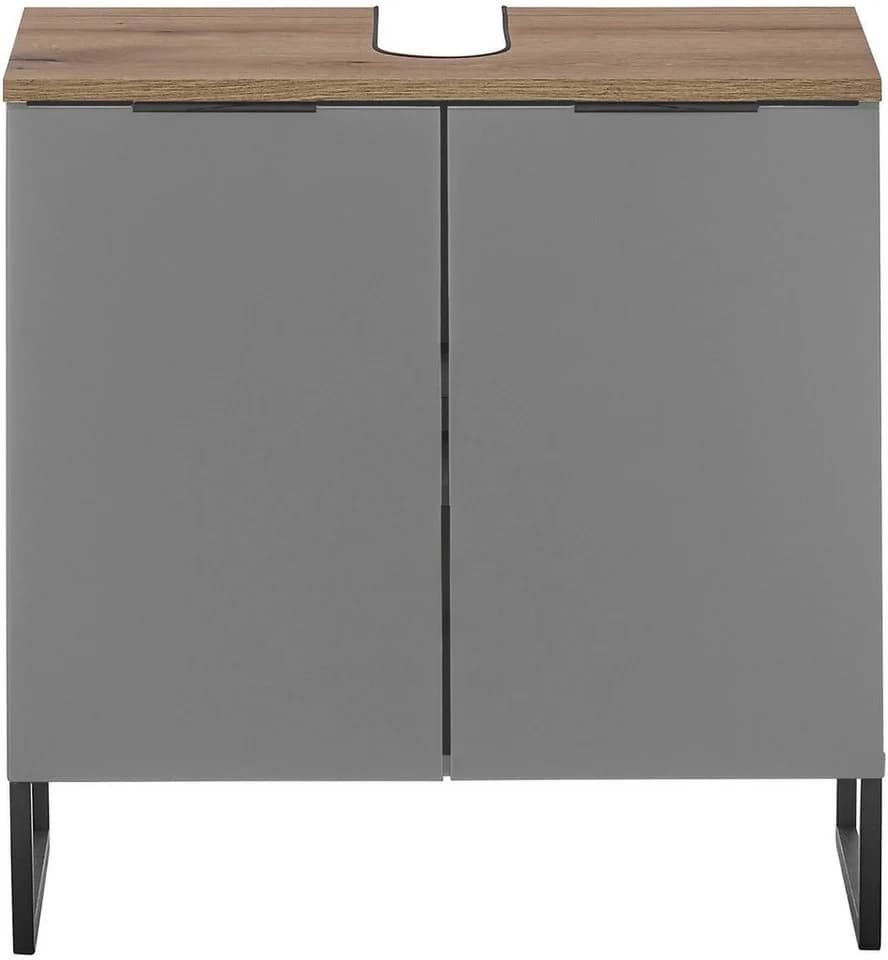 BASIC by Balculina Denver Waschbeckenunterschrank Grau Matt Softclose - Bild 3