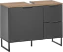 BASIC by Balculina Waschbeckenunterschrank Denver Schwarz Matt Eiche Bild 2