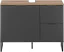 BASIC by Balculina Waschbeckenunterschrank Denver Schwarz Matt Eiche Bild 3