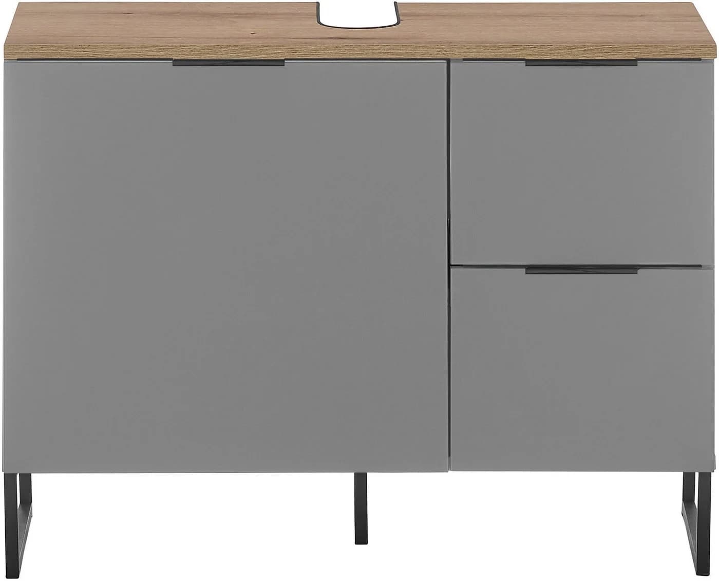 BASIC by Balculina Denver Waschbeckenunterschrank Grau Matt Softclose - Bild 3