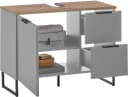 BASIC by Balculina Denver Waschbeckenunterschrank Grau Matt Softclose Bild 4