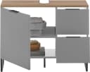 BASIC by Balculina Denver Waschbeckenunterschrank Grau Matt Softclose Bild 5