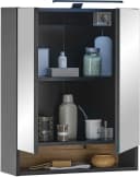 BASIC by Balculina Spiegelschrank Denver Schwarz Matt Softclose Bild 5