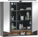 BASIC by Balculina Spiegelschrank Denver Schwarz Matt Softclose Bild 5