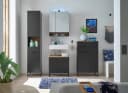 BASIC by Balculina Hochschrank Denver Schwarz Matt Softclose Bild 1