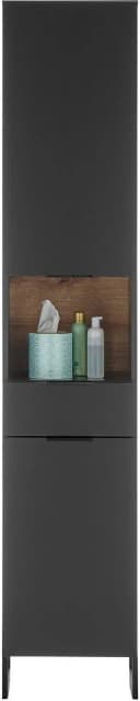 BASIC by Balculina Hochschrank Denver Schwarz Matt Softclose Bild 3