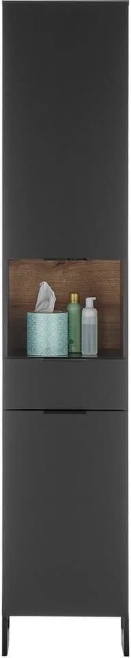 BASIC by Balculina Hochschrank Denver Schwarz Matt Softclose - Bild 3