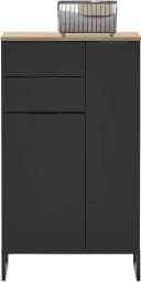 BASIC by Balculina Midischrank Denver Schwarz Matt mit Softclose Bild 3