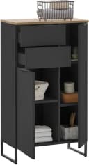 BASIC by Balculina Midischrank Denver Schwarz Matt mit Softclose Bild 4