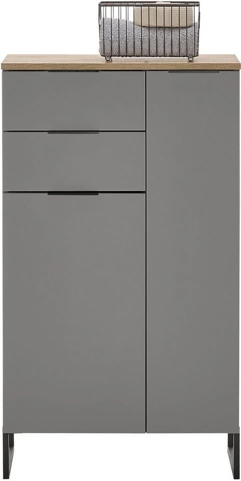 BASIC by Balculina Midischrank Denver Grau Matt Softclose - Bild 3