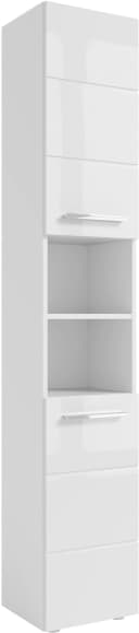 Hochschrank BASIC BY BALCULINA Mandi Weiß Hochglanz Bild 2