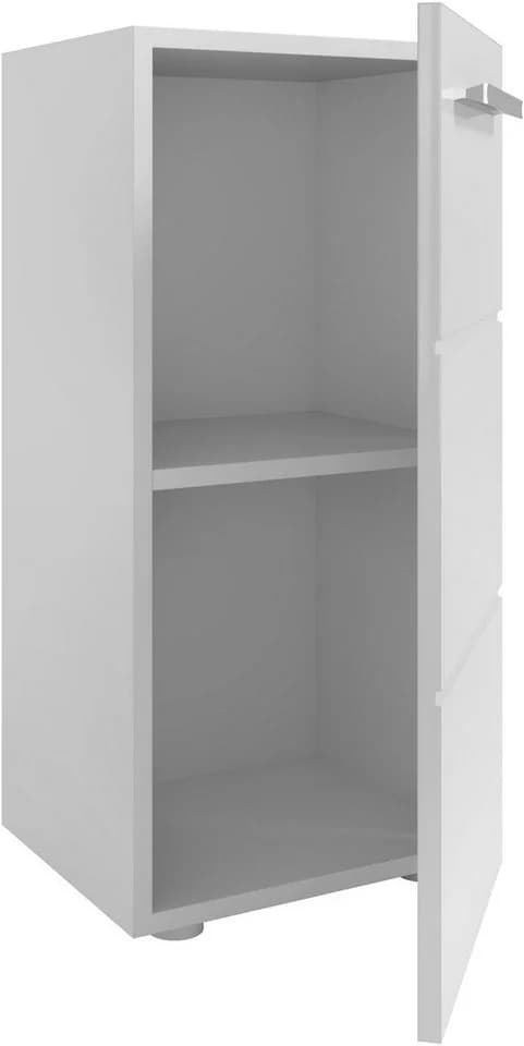 Mid.you Unterschrank Weiß Hochglanz Holzwerkstoff 1 Fach - Bild 3