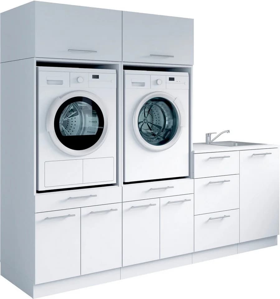 Laundreezy Mehrzweckschrank-Set 6-tlg. Weiß Matt - Bild 2