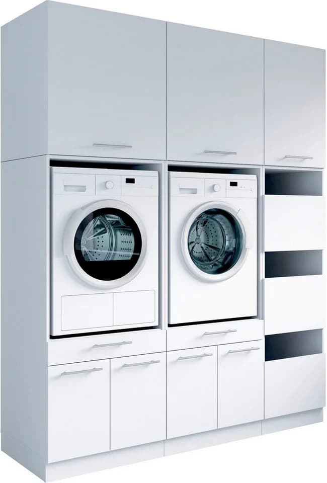 Baur Versand Mehrzweckschrank-Set LAUNDREEZY 6-tlg. Weiß Matt - Bild 2