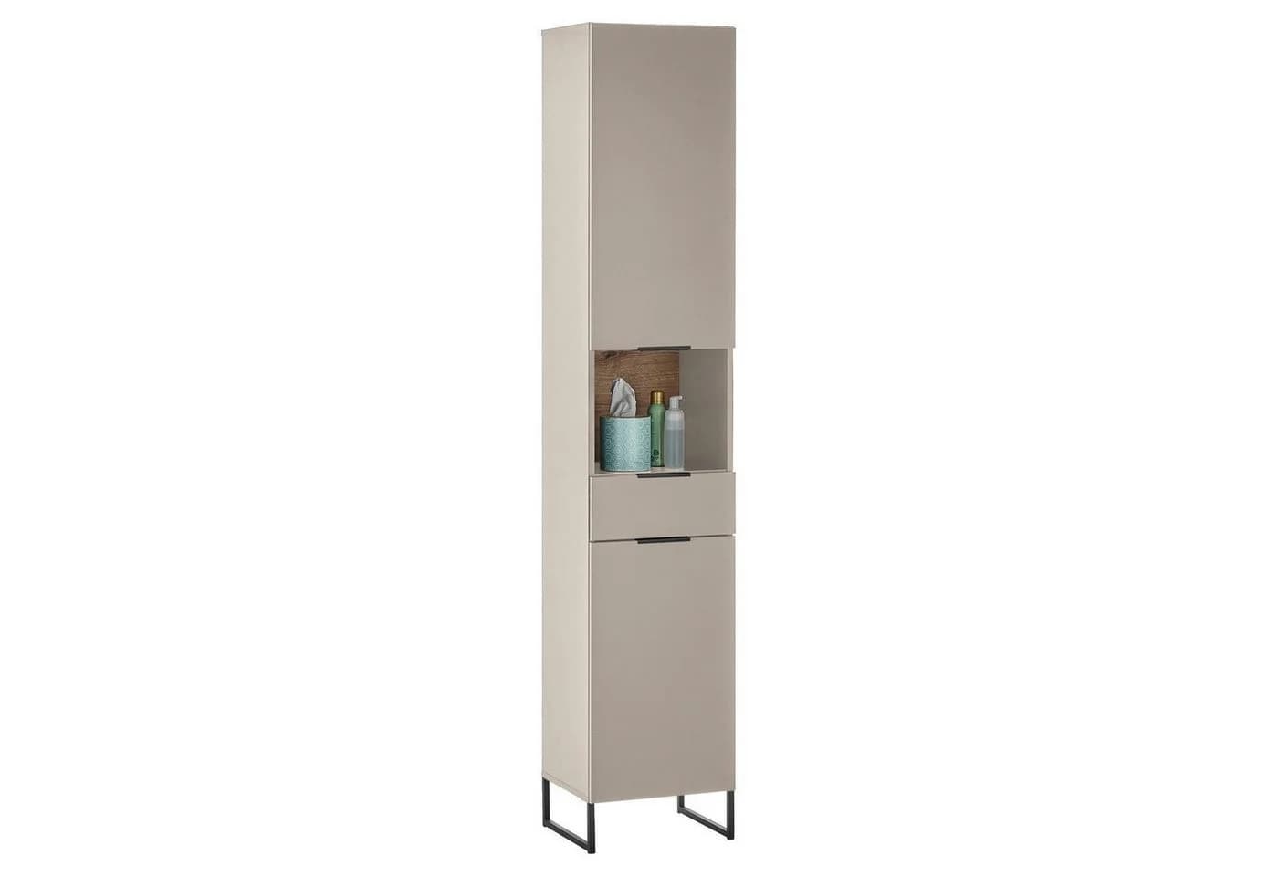 Bega Consult Hochschrank DENVER Beige 2 Türen 1 Schublade - Bild 2