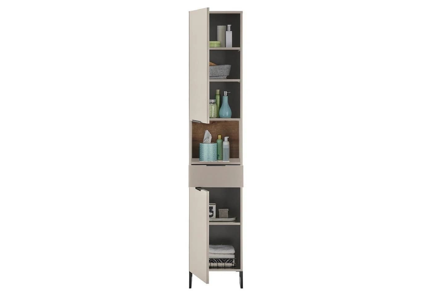 Bega Consult Hochschrank DENVER Beige 2 Türen 1 Schublade - Bild 4
